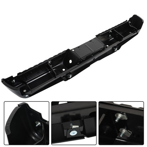 Solid Spare Car Metal Rear Bumper Compatible For 08-16 Ford F-250 F-350 F-450 Super Duty NEW