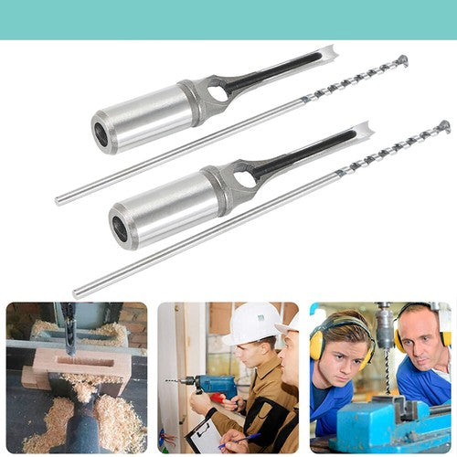 Solid Spare 7 Pcs Woodworking Square Hole Mortise Drill Bit High Speed Steel Chisel Bit