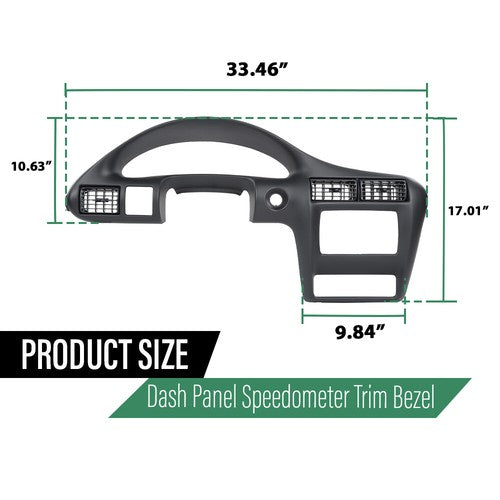 Solid Spare Fits Chevy Cavalier 00-05 Dash Panel Dashboard Cover Speedometer Bezel Trim Gray