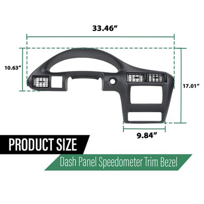 Solid Spare Fits Chevy Cavalier 00-05 Dash Panel Dashboard Cover Speedometer Bezel Trim Gray