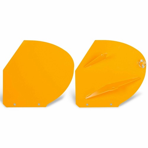 Solid Spare Snow Plow Extensions Add 20" For Meyer Western Boss Extenders PRO WINGS Yellow