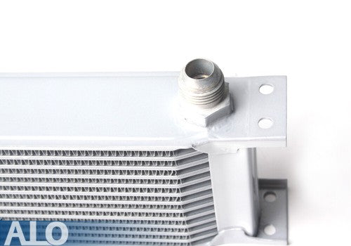 Solid Spare Universal 13 Row 10AN Coolant/Transmission/Aluminum Engine Oil Cooler Silver