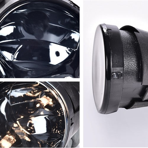 Solid Spare Fit For 04-15 Nissan Titan/05-07 Armada Smoke Lens Bumper Fog Lights w/ Bulbs