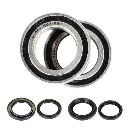 Solid Spare Fit For Honda TRX420 Rancher 420 4x4 Two Front Wheel Bearing Seal Kits 2008