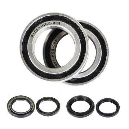 Solid Spare Fit For Honda TRX420 Rancher 420 4x4 Two Front Wheel Bearing Seal Kits 2008