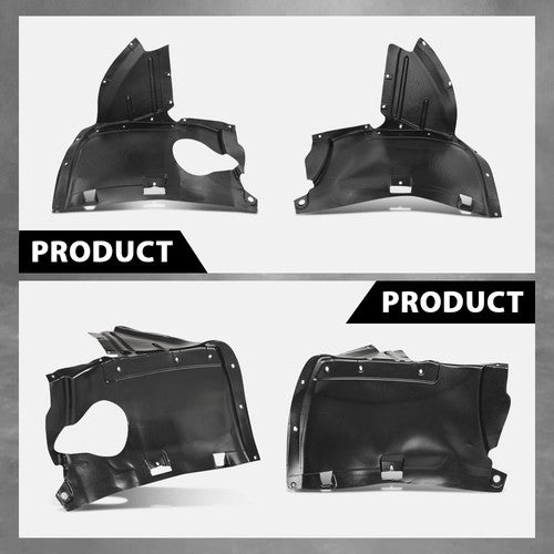 Solid Spare Fit For 06-08 Audi A3 Front Left+Right Front Section Fender Liner Splash Shield