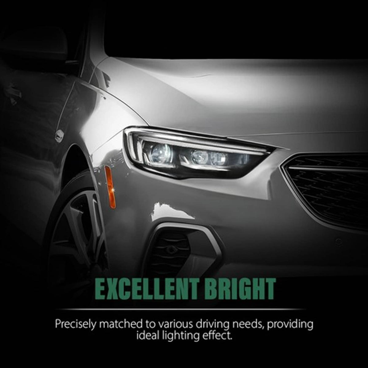 Solid Spare Full LED Headlight Assembly Right Fit For 2018-2020 Buick Regal w/o LED Module