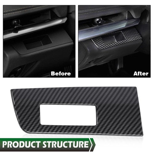 Solid Spare Fit For 20-23 Chevy Corvette C8 Carbon Look Heads Up Display Panel Cover Trim