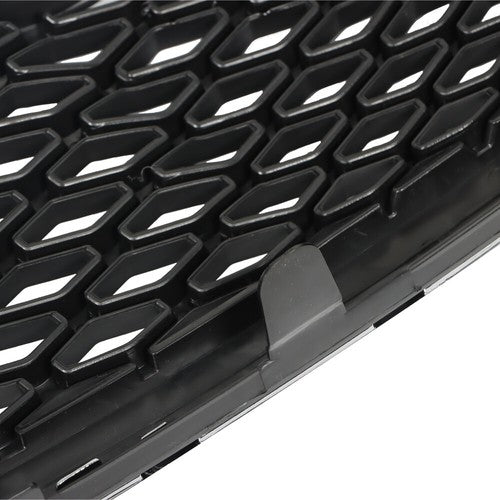 Solid Spare For Toyota Sienna 2011-17 Grille Plastic Front Upper Chrome Black Replacement