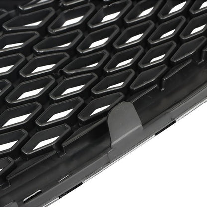 Solid Spare For Toyota Sienna 2011-17 Grille Plastic Front Upper Chrome Black Replacement