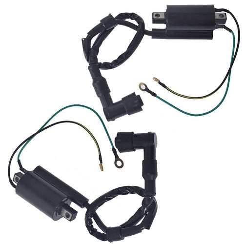 Solid Spare 2×Ignition Coil Set For Honda Motorcycle CB350 CL350 SL350 CJ360T CB360T USA