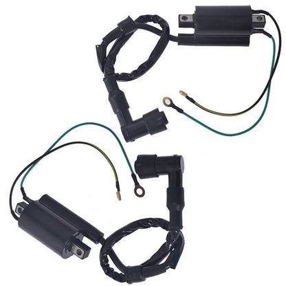 Solid Spare 2×Ignition Coil Set For Honda Motorcycle CB350 CL350 SL350 CJ360T CB360T USA