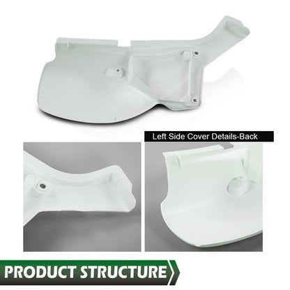 Solid Spare Side Cover Panel Side Fairing Left+Right Fit For 1993-2021 Honda XR650L White