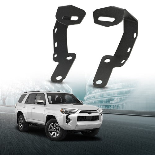 Solid Spare Fit For 07-21 Tundra/09-23 4Runner Hood Ditch Side LED Pod Lights Mount Brackets