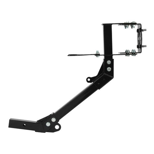 Solid Spare Black Steel Hitch Mounted Spare Tire Carrier For 2014-2025 Kawasaki Teryx4 800