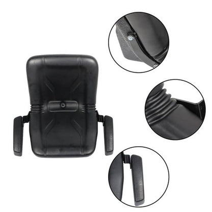 Solid Spare For Cub Cadet Dixie Chopper Dixon US High Back Lawn Mower Seat w/ Armrests Black