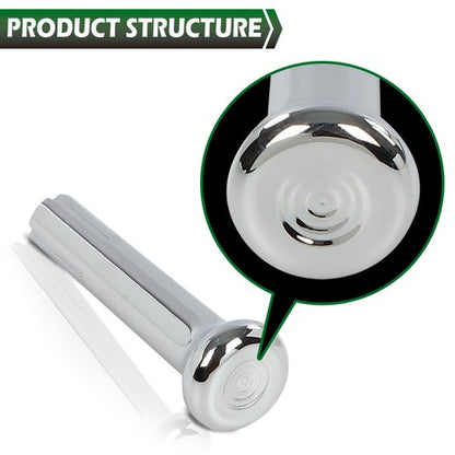 Solid Spare Fit For 1971-1988 GM Chevy Buick Oldsmobile Pontiac Chrome Door Lock Knobs Pair