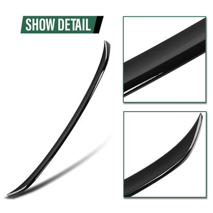 Solid Spare Fit For 19-24 BMW 3-Series G20 M3 G80 MP-Style Rear Trunk Spoiler Gloss Black