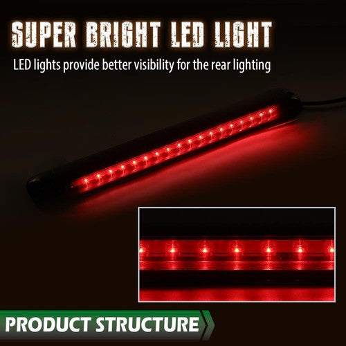 Solid Spare Led 3rd Third Brake Light Fit For 1992-2004 Chevy S10/suburban/tahoe/yukon