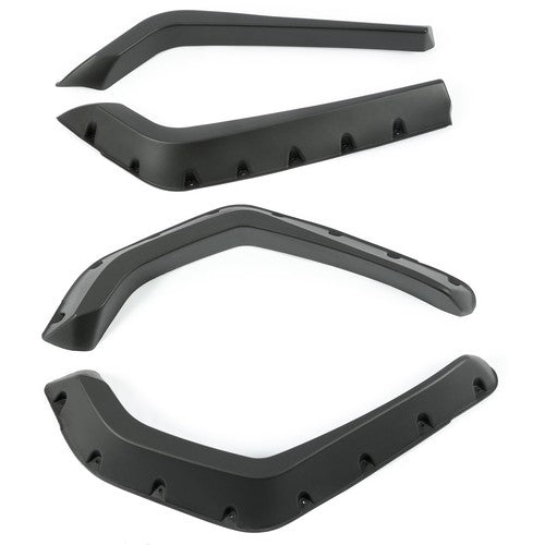 Solid Spare Set Of 4PCS Fender Flares For Polaris RZR 800 2008-2010 Snap On Black Plastic
