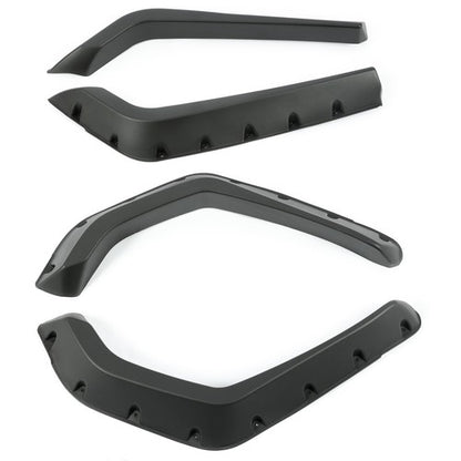 Solid Spare Set Of 4PCS Fender Flares For Polaris RZR 800 2008-2010 Snap On Black Plastic