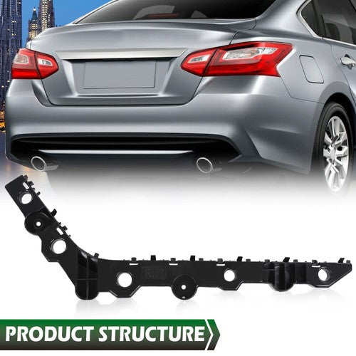 Solid Spare Fit For 16-18 Nissan Altima Rear Bumper Bracket Right Passenger Side Black