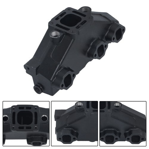 Solid Spare 2× Exhaust Manifold For MerCruiser GM V6 1985-2002 175 185 205 262 4.3L 99746A17
