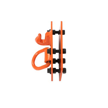 Solid Spare 3/8" Tractor Bucket Hooks with Tie Down Ring, Grade 70 Forged Steel 2 Pack Bolt