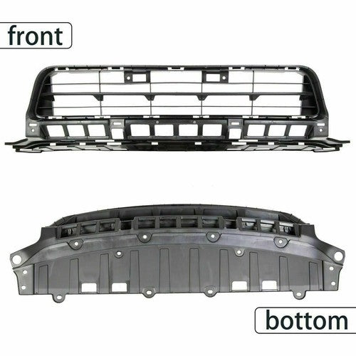 Solid Spare Fit HD Civic Sedan 2009 2010 2011 Front Bumper Lower Grille Black Grill