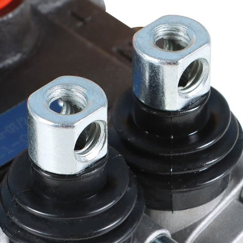Solid Spare 11 GPM 2 Spool Hydraulic Monoblock Double Acting Control Valve SAE Ports