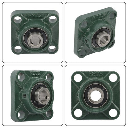 Solid Spare 10pcs UCF202-10 Pillow Block Bearing Self-Aligning Solid Base 4-Bolt 5/8" Bore