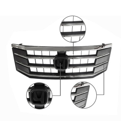 For 2010 2011 2012 Honda Crosstour EX EX-L Front Upper Chrome Bumper Mesh Grille