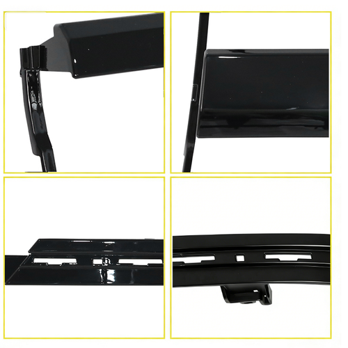Headlight Trim Bezel Cover For Chevy Silverado 1500 2016-2018 Black LH+RH Pair