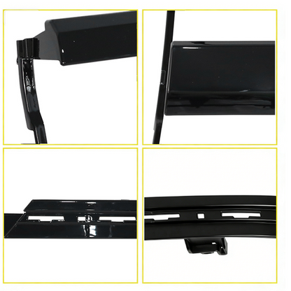 Headlight Trim Bezel Cover For Chevy Silverado 1500 2016-2018 Black LH+RH Pair