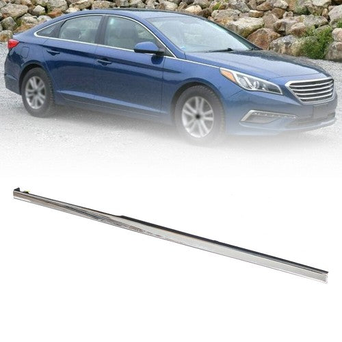 Solid Spare For Sonata 2015-2017 Molding Trim Front Passenger Right Fender Garnish Chrome