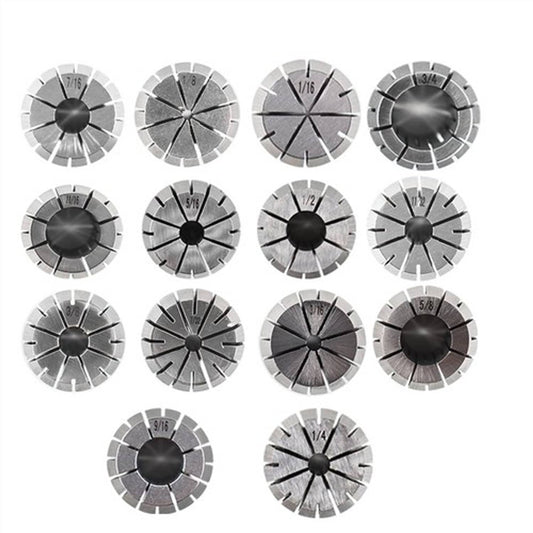 Solid Spare ER32 Collet Set 14Pc For CNC Milling Lathe Tool Engraving Machine 1/16 "-3/4"