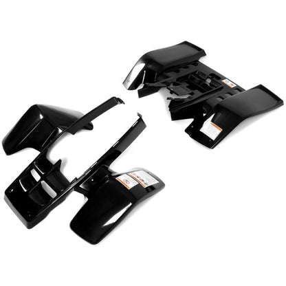 Solid Spare Front + Rear Fender Plastic Body For 1987-2006 Yamaha Banshee 350 YFZ350 （Black）