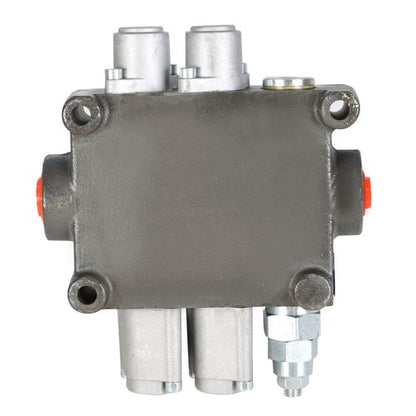 Solid Spare 2 Spool Hydraulic Directional Control Valve 25 GPM, 3000 PSI, BSPP Interface New