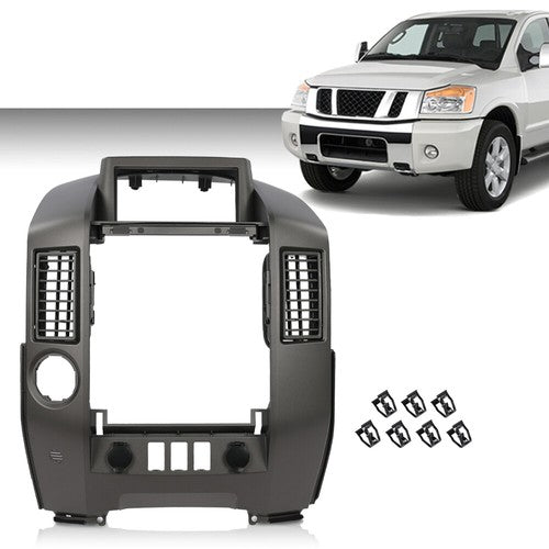 Solid Spare Center Dash Console Instrument Panel Bezel Fit For 04-06 Nissan Titan Armada