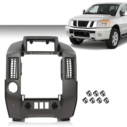Solid Spare Center Dash Console Instrument Panel Bezel Fit For 04-06 Nissan Titan Armada