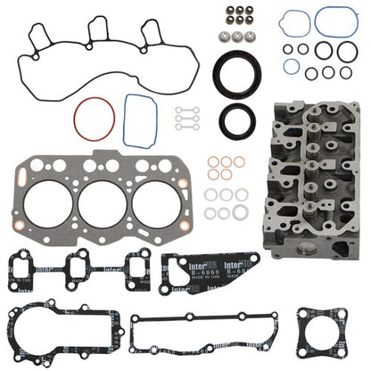 Solid Spare Fits For Yanmar 3TNV76 Engine Complete Cylinder Head & Gasket Set