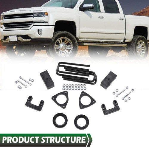 Solid Spare Fit For 2007-2018 Silverado /GMC Sierra 1500 PU 2.5 inch Leveling Lift Kit