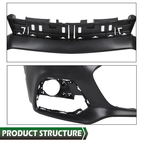 Solid Spare Fit For 2017-2020 Chevrolet Trax 1.4L 1.8L Front Upper Bumper Cover Replacement