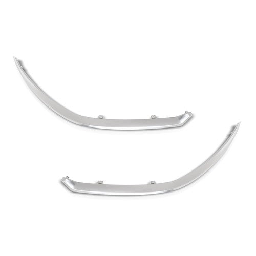 Solid Spare Fit For 2022-2024 Kia Forte Front Bumper Upper Grille Molding Trim Left+Right