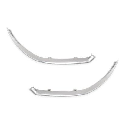 Solid Spare Fit For 2022-2024 Kia Forte Front Bumper Upper Grille Molding Trim Left+Right
