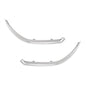 Solid Spare Fit For 2022-2024 Kia Forte Front Bumper Upper Grille Molding Trim Left+Right