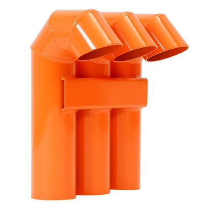 Solid Spare For 2016-2024 Polaris Sportsman Highlifter 3" Aluminum Orange Snorkel Riser Kit