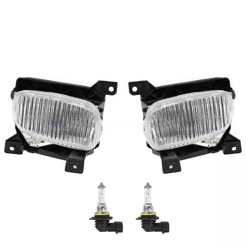 Solid Spare Front Fog Driving Lights Clear Lens w/ Bulbs For Toyota Tundra 2000-2006 LH＆RH