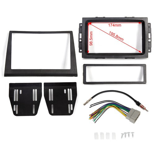 Solid Spare Center dashboard cover Double Din Dash Radio Stereo FOR Jeep Commander 06-07