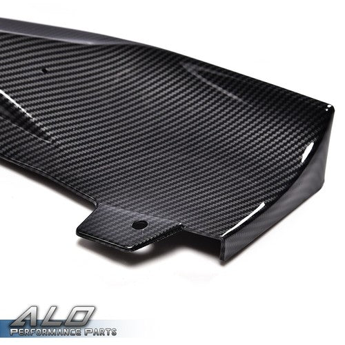 Solid Spare Fit For 14-16 Lexus IS250 IS350 IS300 F-Sport Front Bumper Lip Carbon Look